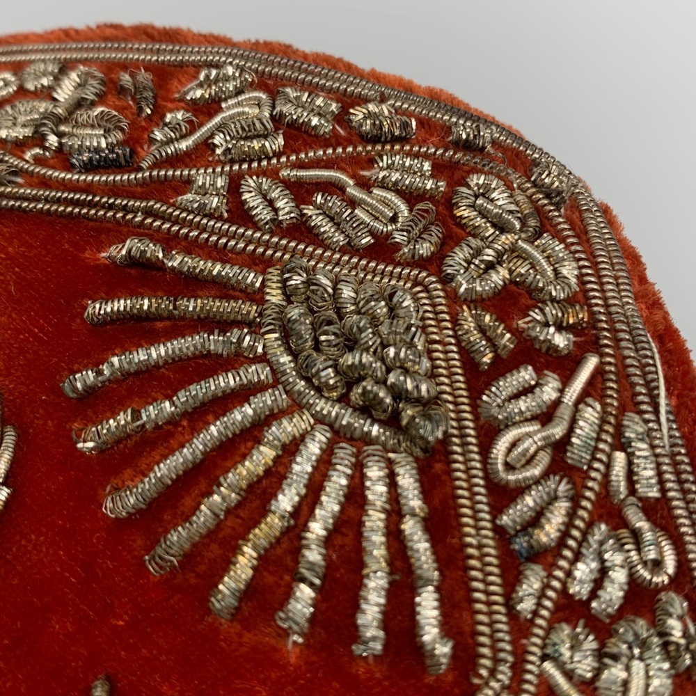Vintage Afsal Stores Elegant Red Embroidered Women's party Bag Pakistan 🇵🇰 RARE! - Picture 9 of 17